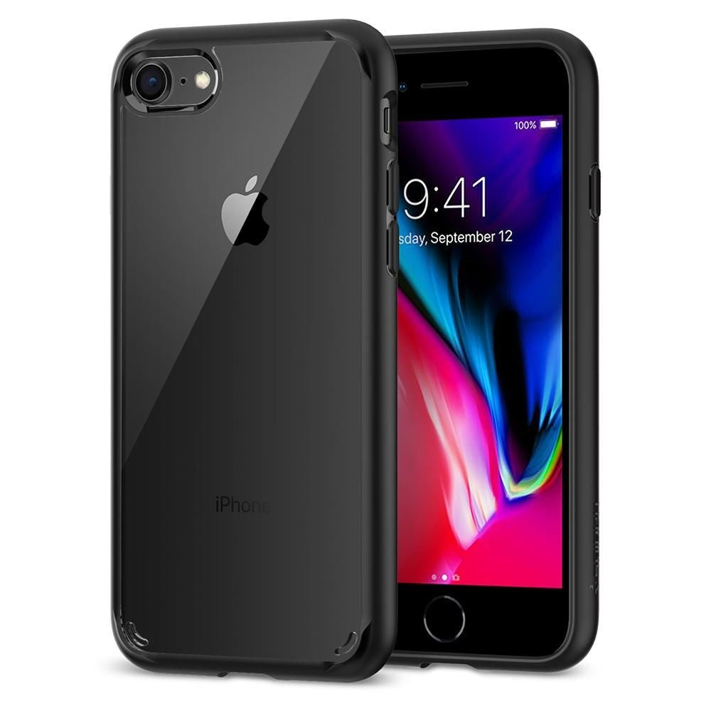 iPhone SE (2022/2020) / 8 / 7 Spigen Ultra Hybrid Skal - Svart