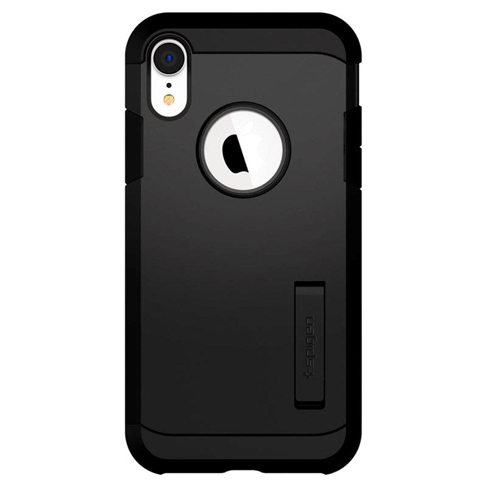 iPhone XR Spigen Tough Armor Hybrid Skal m. Kickstand - Svart