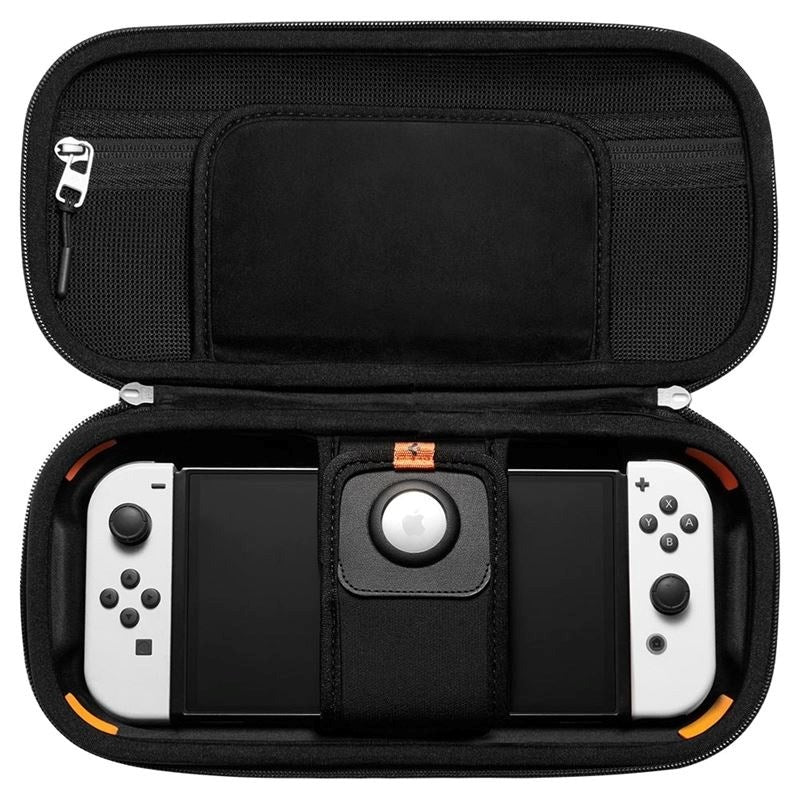 Spigen Travel Case för Nintendo Switch / OLED med Förvaring och Handledsrem - Svart
