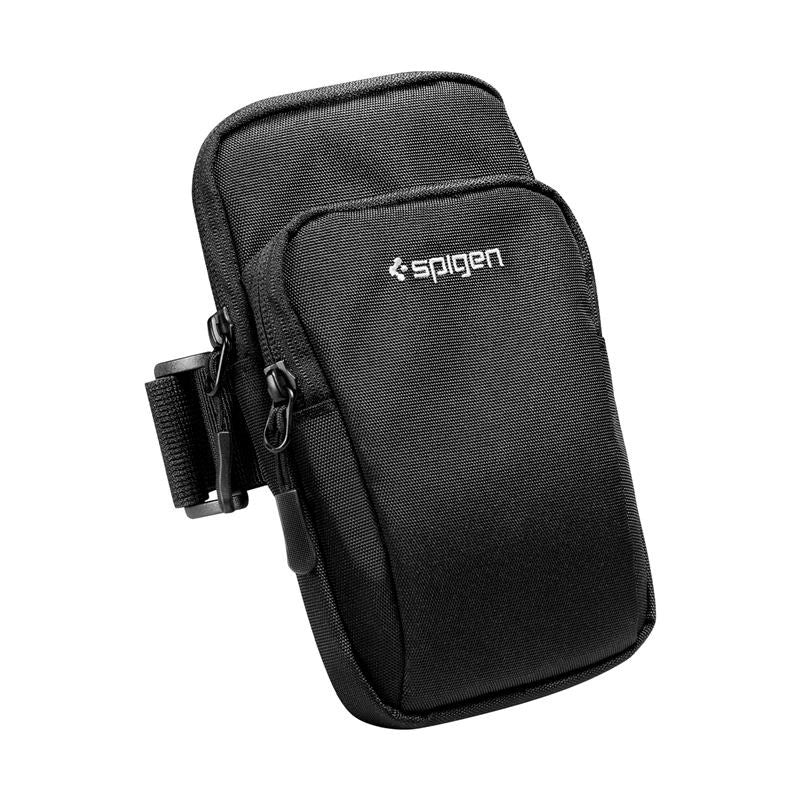 Spigen Vattenavvisande Dynamic Shield Löpararmband (Max. Mobil: 195 x 113mm) - Svart