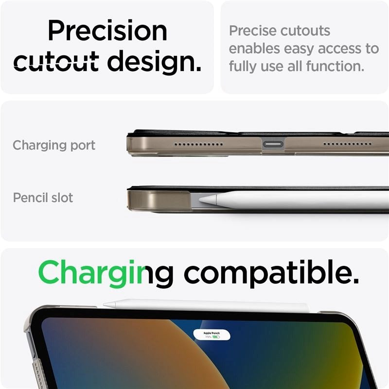 iPad 11" (2025) / iPad 10.9" (2024/2022) Spigen Smart Fold Fodral - Svart