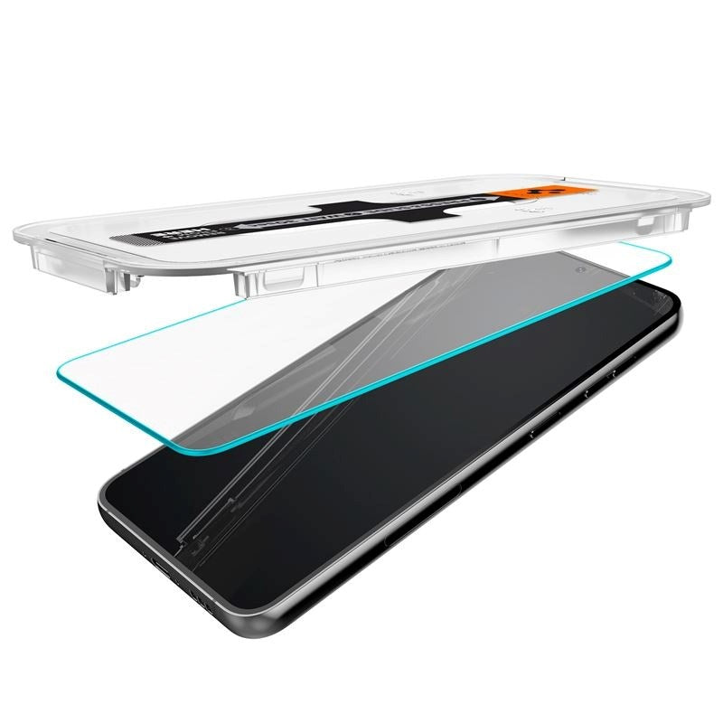 Samsung Galaxy S23 Spigen EZ Fit Glas.tR Skärmskydd 2. Stk - Case Friendly - Genomskinlig