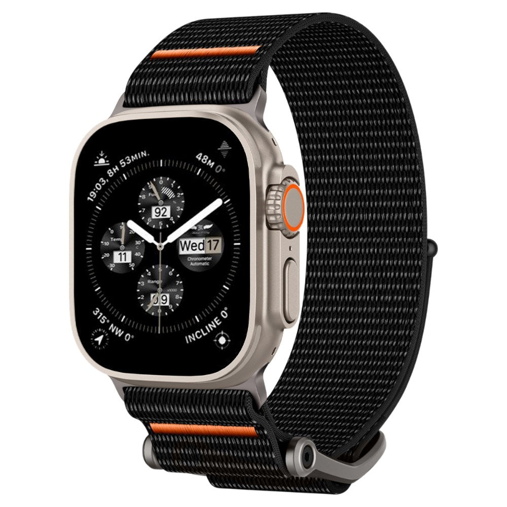 Apple Watch (42/44/SE/45/46/49mm) Spigen DuraPro Flex Nylon Armband - Svart