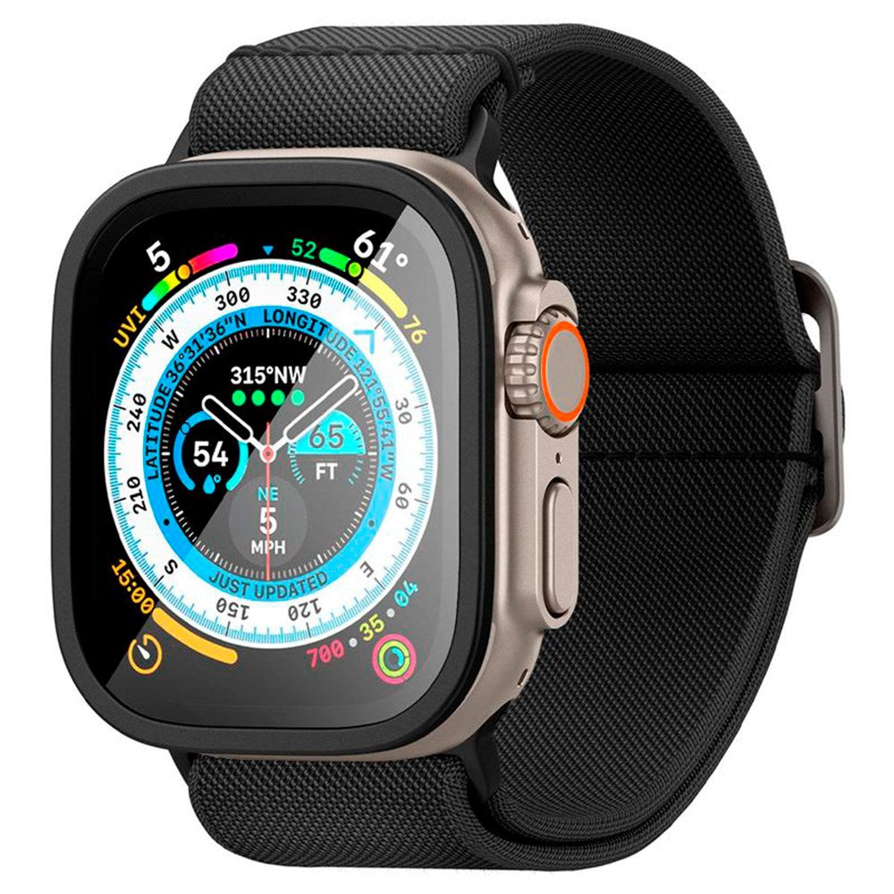 Apple Watch Ultra 3/2/1 (49mm) Spigen Slim Pro GLAS.tR Skärmskydd - Svart
