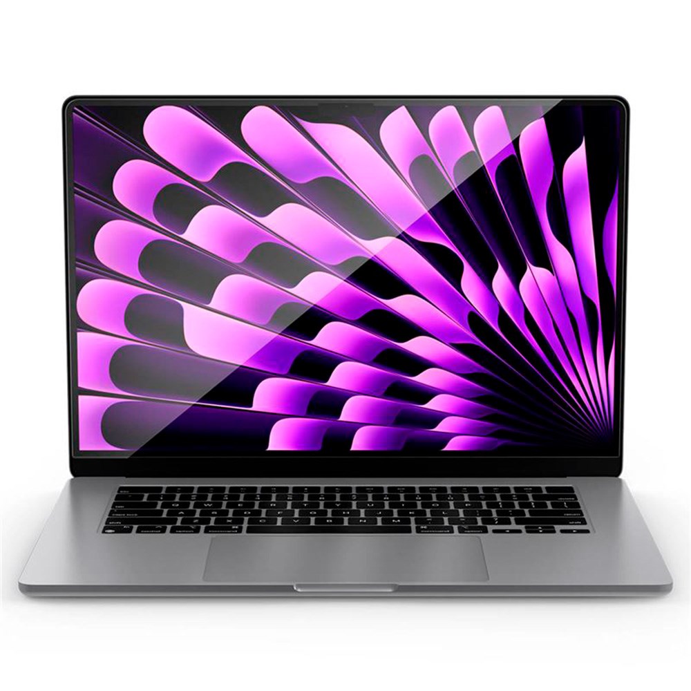 MacBook Air 15" M2/M3/M4 (2023-2025) Spigen Glas.tr Slim Skärmskydd - Genomskinlig