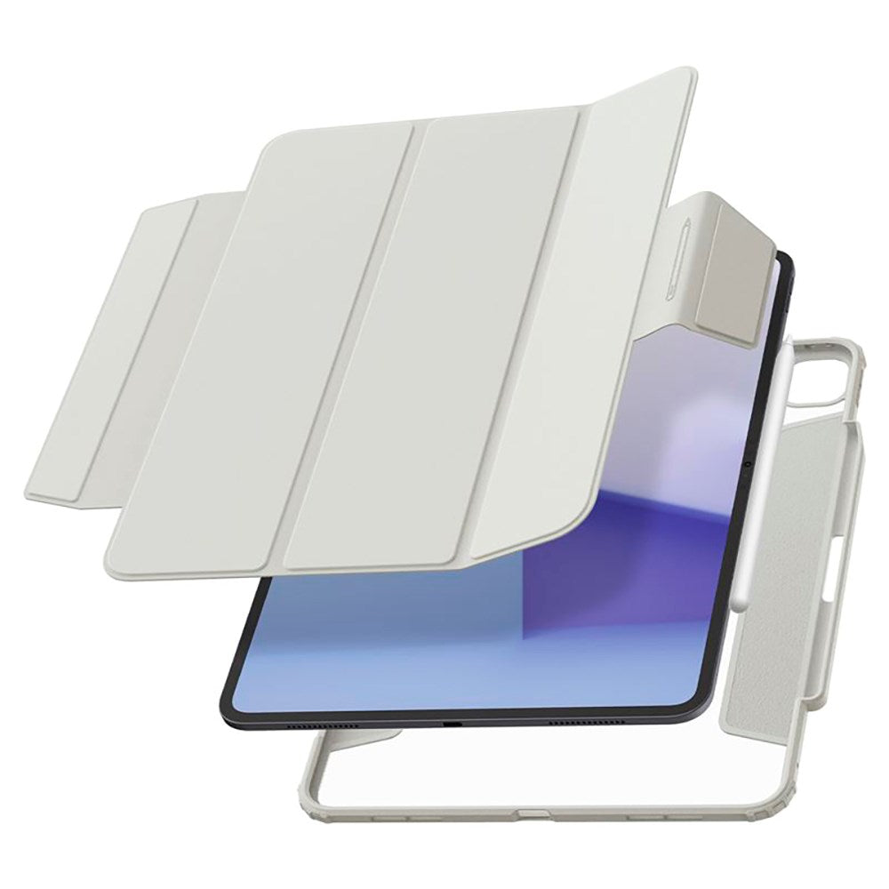 iPad Pro 13" (2025 / 2024) Spigen Air Skin Pro Läder Flip Fodral - Grå