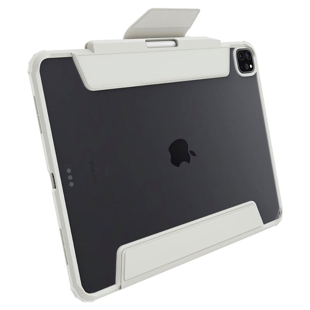 iPad Pro 13" (2025 / 2024) Spigen Air Skin Pro Läder Flip Fodral - Grå