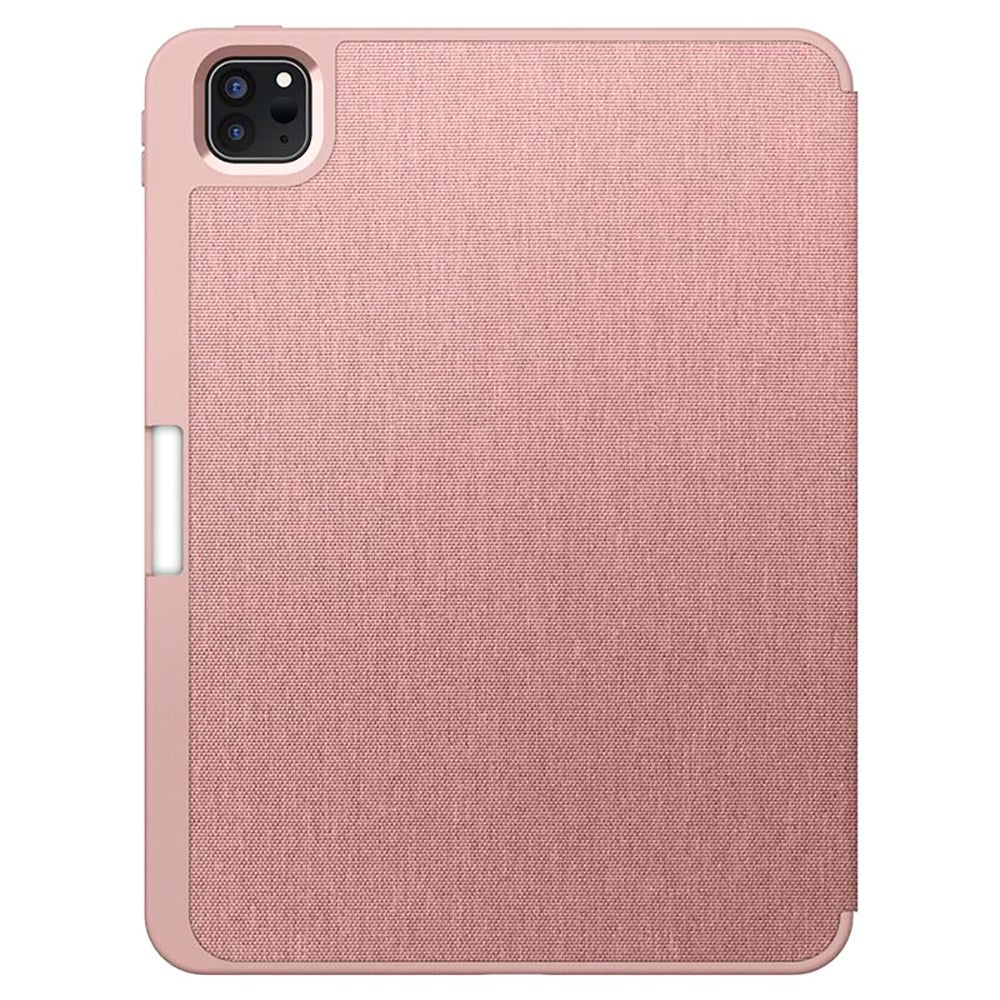 iPad Pro 11" (2025 / 2024) Spigen Urban Fit Fodral med Stylus Pen Hållare - Tyg - Rose Gold