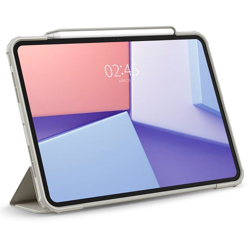 iPad Pro 11" (2025 / 2024) Spigen Air Skin Pro Läder Flip Fodral - Grå