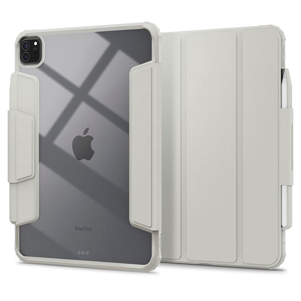 iPad Pro 11" (2025 / 2024) Spigen Air Skin Pro Läder Flip Fodral - Grå