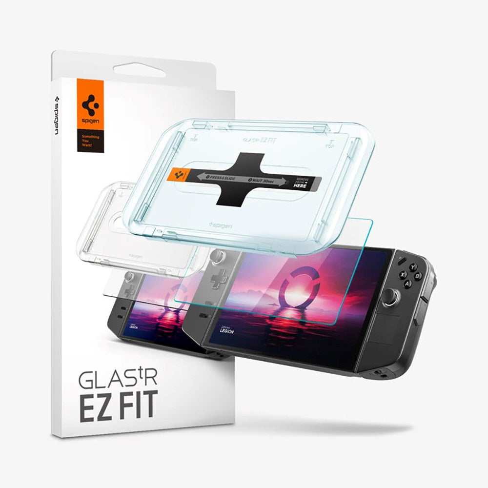 Lenovo Legion GO Spigen EZ Fit Glas.tR Skärmskydd - Case Friendly - Genomskinlig