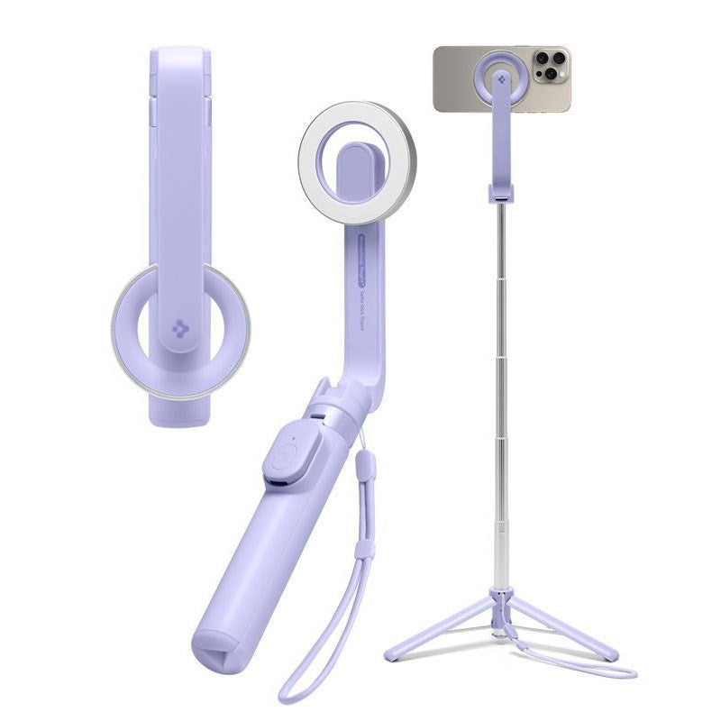 Spigen Tripod Selfie Stick - MagSafe Kompatibel - Lila