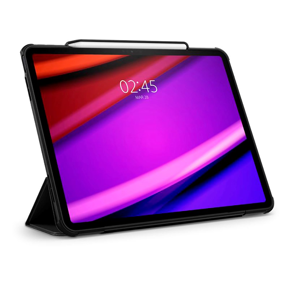 iPad Air 13" (2025 / 2024) Spigen Rugged Armor Pro Fodral med Apple Pencil Hållare - Svart