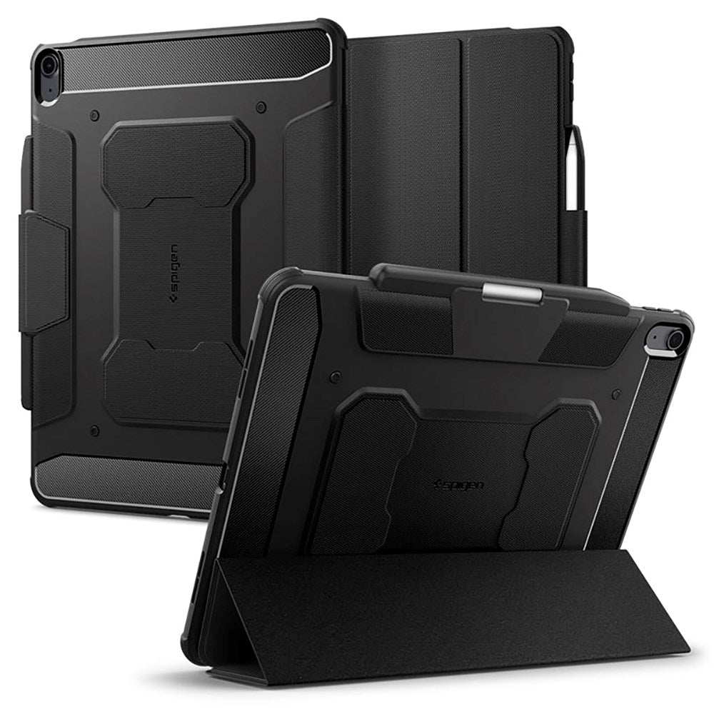 iPad Air 13" (2025 / 2024) Spigen Rugged Armor Pro Fodral med Apple Pencil Hållare - Svart