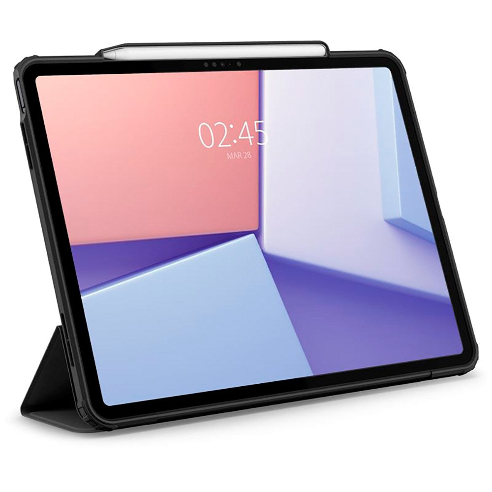 iPad Air 13" (2025 / 2024) Spigen Air Skin Pro Läder Flip Fodral - Svart