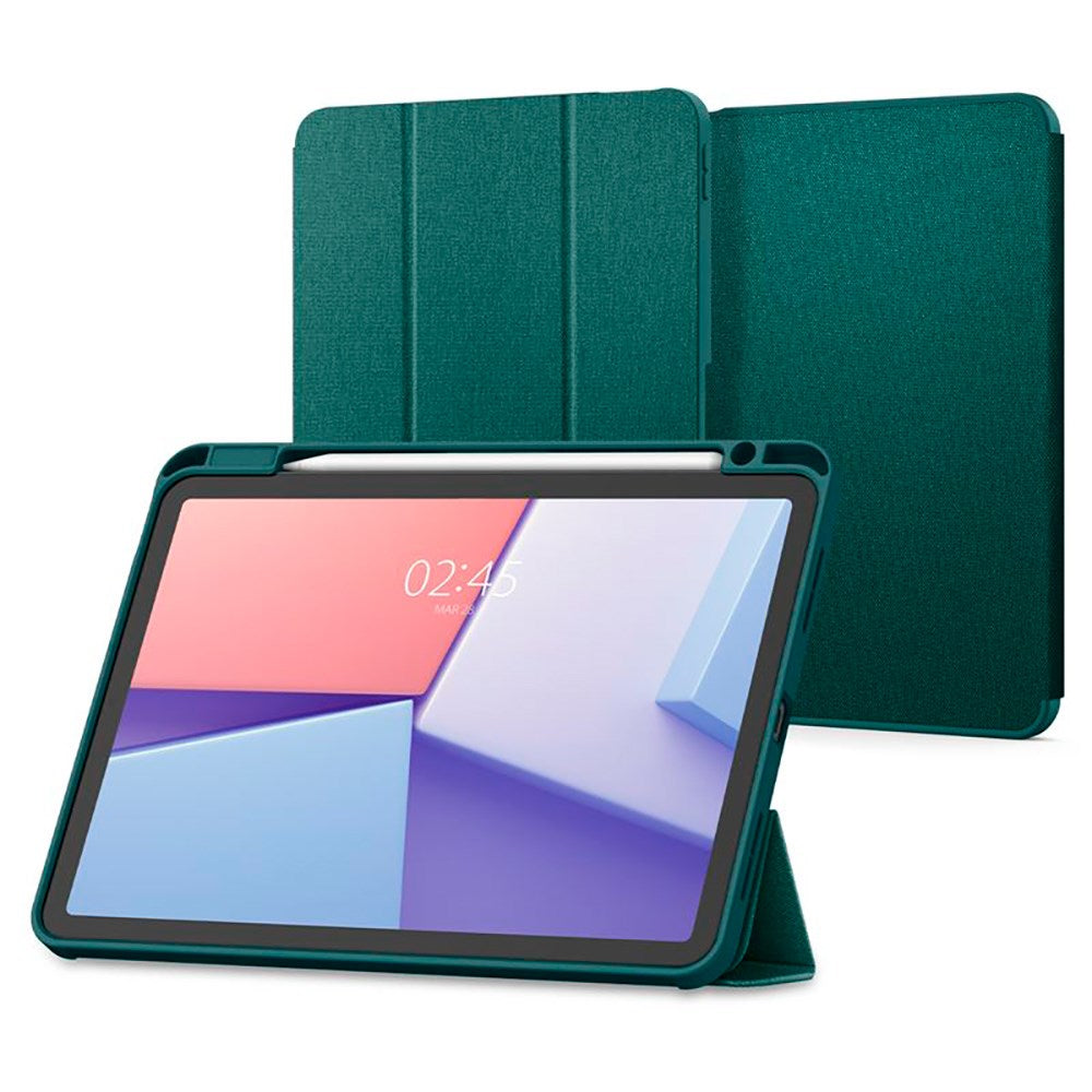 iPad Air 11" (2025 / 2024) Spigen Urban Fit Tyg Fodral m. Pennhållare - Grön