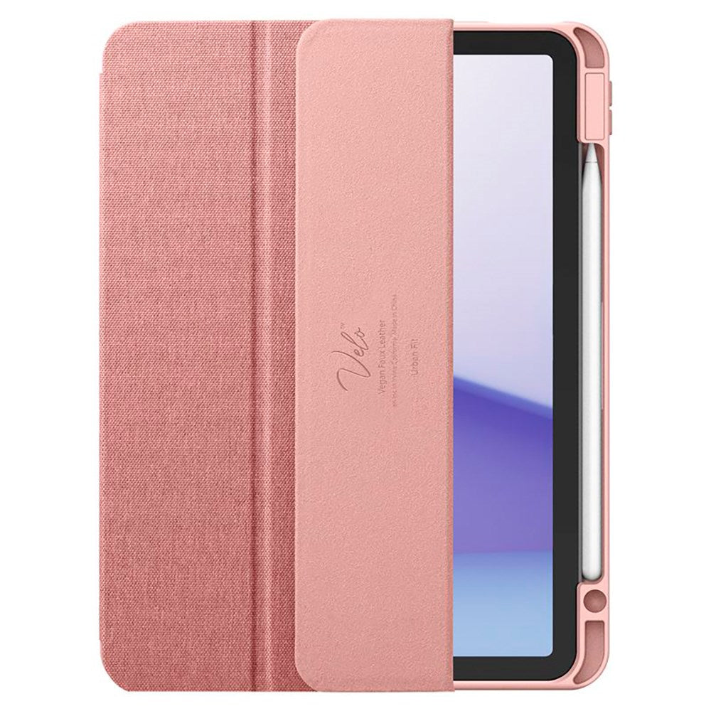 iPad Air 11" (2025 / 2024) Spigen Urban Fit Tyg Fodral m. Pennhållare - Rose Gold