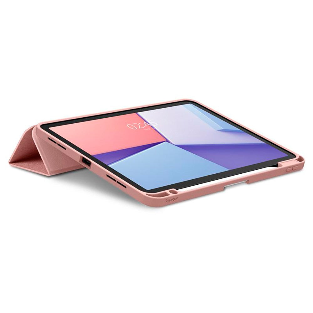 iPad Air 11" (2025 / 2024) Spigen Urban Fit Tyg Fodral m. Pennhållare - Rose Gold
