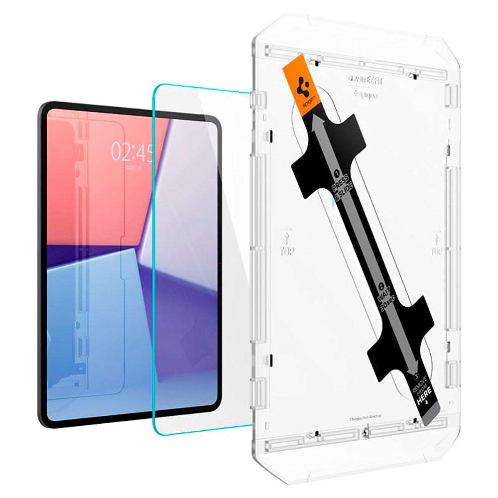 iPad Pro 13" (2025 / 2024) Spigen EZ Fit Glas.tR Skärmskydd - Case Friendly - Genomskinlig