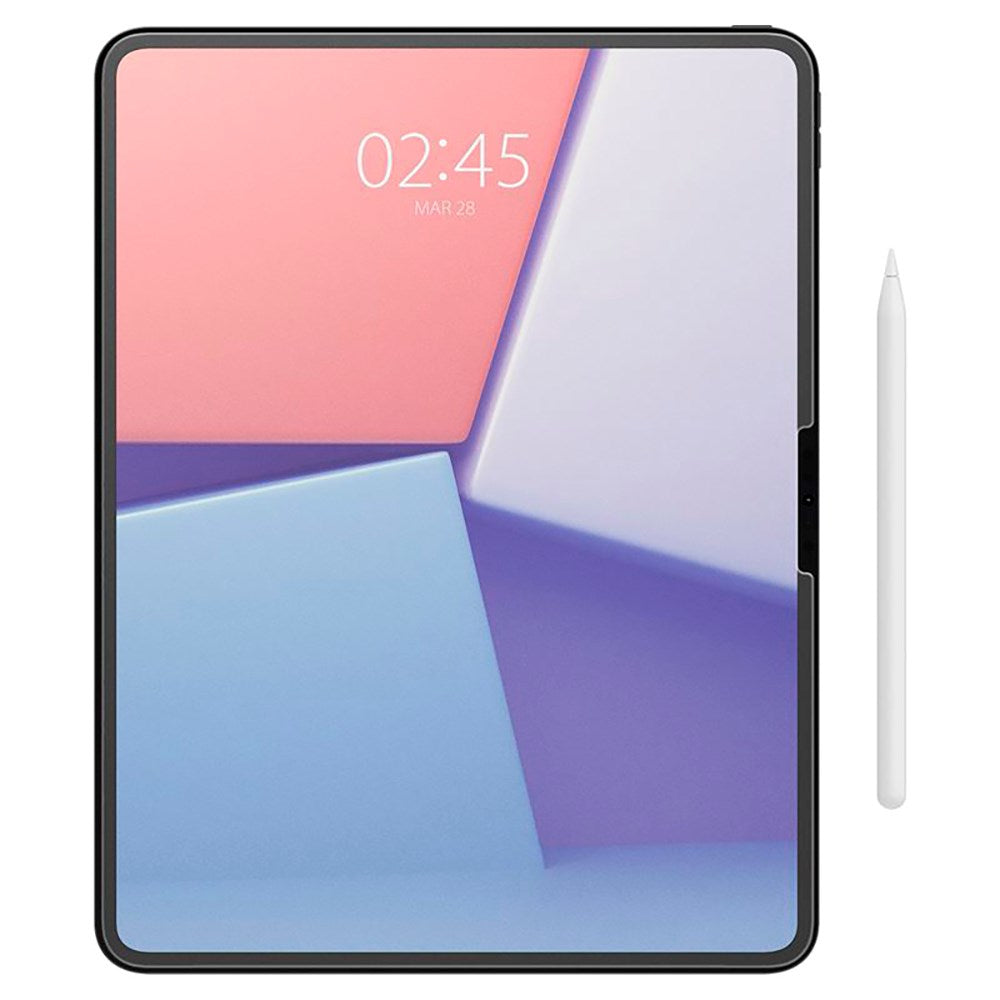 iPad Pro 13" (2025 / 2024) Spigen Paper Touch EZ Fit Glas.tR Skärmskydd - Case Friendly - Genomskinlig