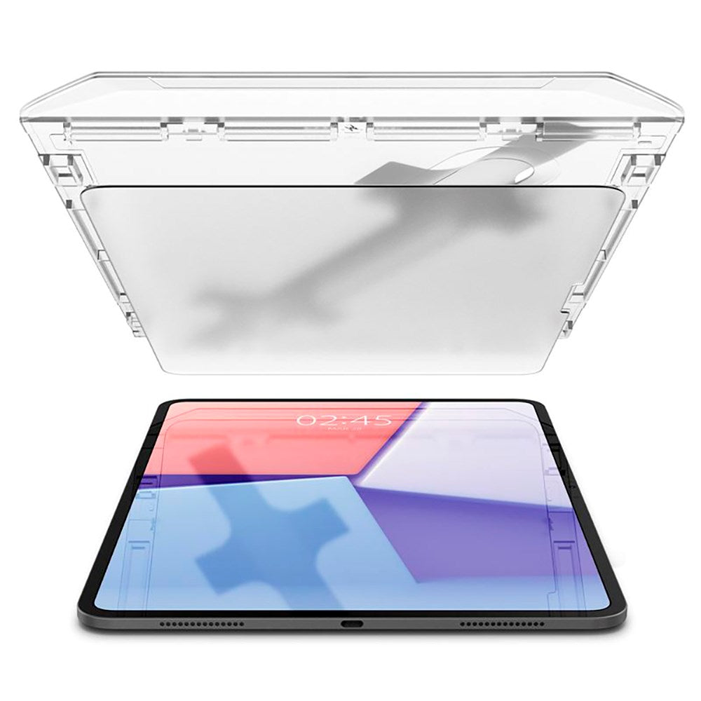 iPad Pro 13" (2025 / 2024) Spigen Paper Touch EZ Fit Glas.tR Skärmskydd - Case Friendly - Genomskinlig