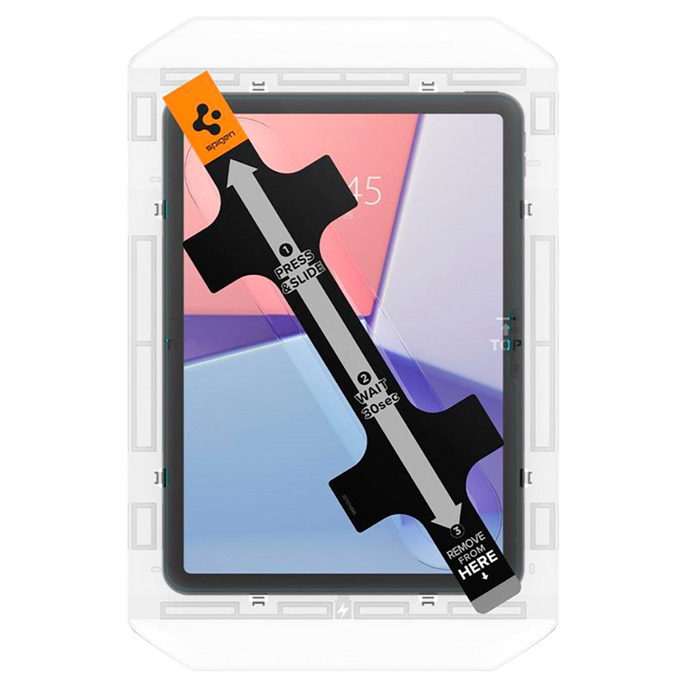 iPad Air 11" (2025 / 2024) Spigen EZ Fit Glas.tR Skärmskydd - Case Friendly - Genomskinlig