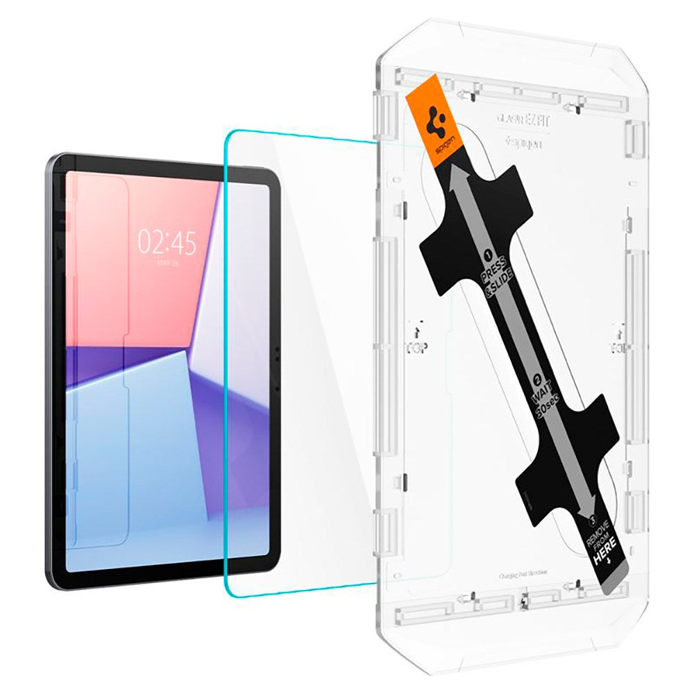 iPad Air 11" (2025 / 2024) Spigen EZ Fit Glas.tR Skärmskydd - Case Friendly - Genomskinlig