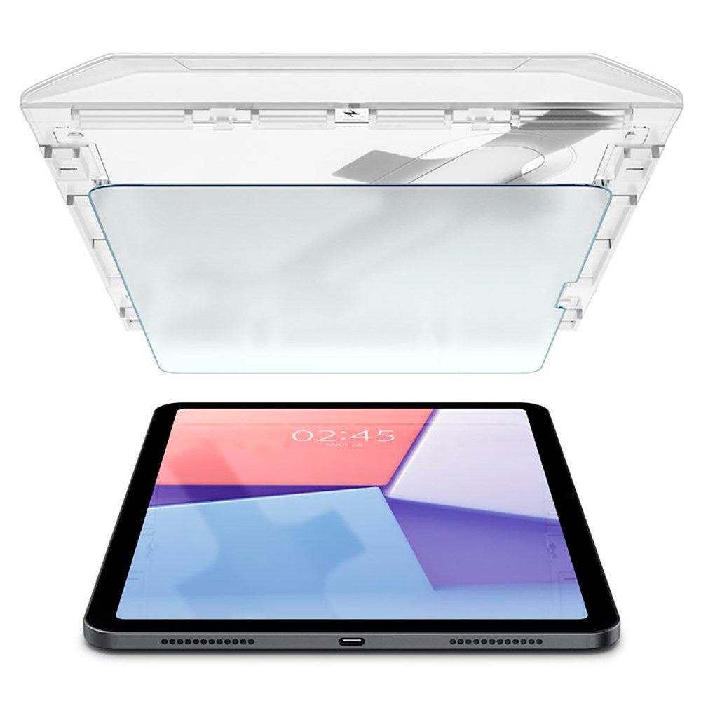 iPad Air 11" (2025 / 2024) Spigen Paper Touch EZ Fit Glas.tR Skärmskydd - Case Friendly - Genomskinlig