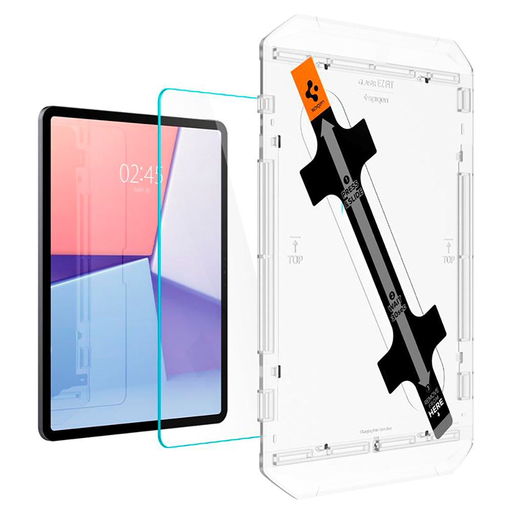 iPad Air 13" (2025 / 2024) Spigen EZ Fit Glas.tR Skärmskydd - Case Friendly - Genomskinlig