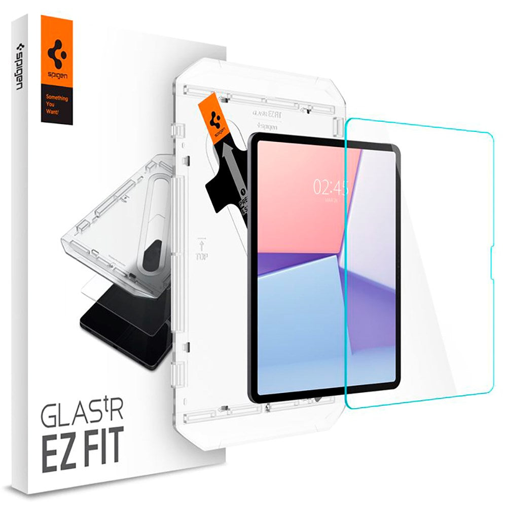 iPad Air 13" (2025 / 2024) Spigen EZ Fit Glas.tR Skärmskydd - Case Friendly - Genomskinlig