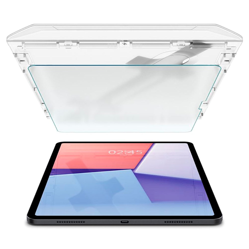 iPad Air 13" (2025 / 2024) Spigen Paper Touch EZ Fit Glas.tR Skärmskydd - Case Friendly - Genomskinlig