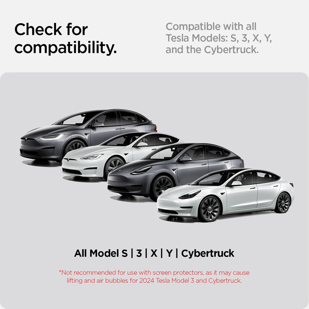 Spigen TapLock Universal Mobilhållare till Tesla S / 3 / X / Y / Cybertruck - Svart