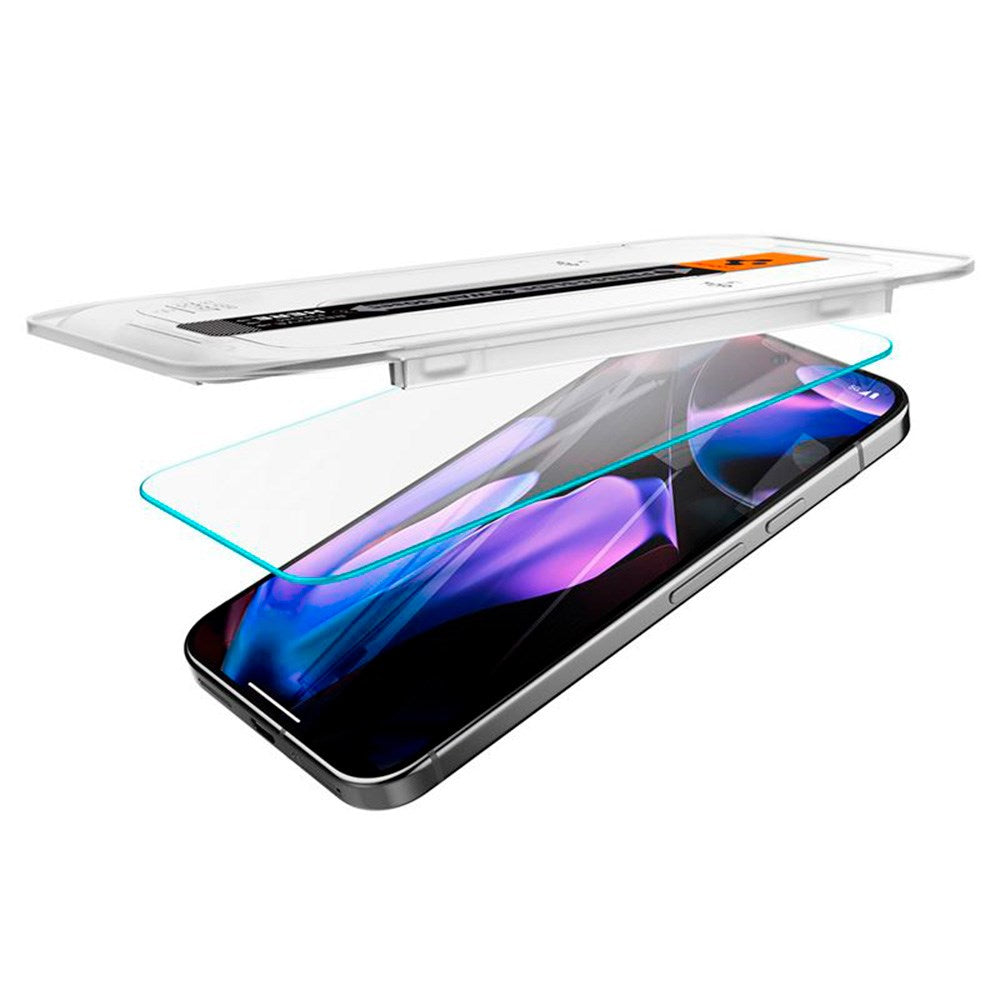 Google Pixel 10 / 10 Pro / 9 / 9 Pro Spigen EZ Fit Glas.tR Skärmskydd 2. Stk - Case Friendly - Genomskinlig