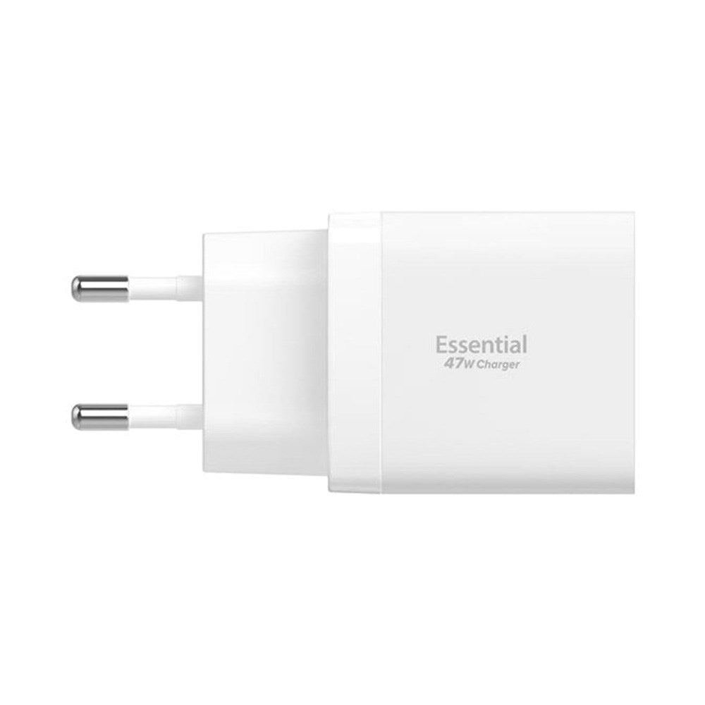 Spigen 47W Väggladdare m. 2x USB-C - Vit