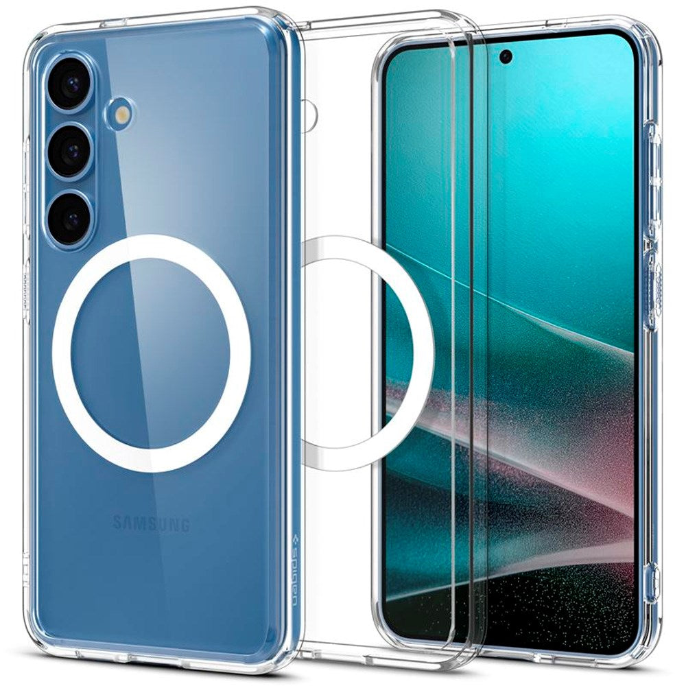 Samsung Galaxy S25+ (Plus) Spigen Ultra Hybrid Crystal Clear Skal - MagSafe Kompatibel - Genomskinlig / Vit