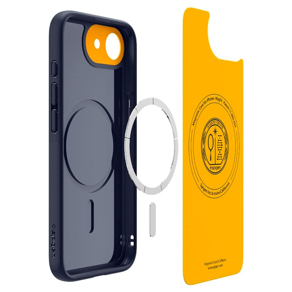 iPhone 17e / 16e Spigen Nano Pop Skal - MagSafe Kompatibel - Blå / Gul