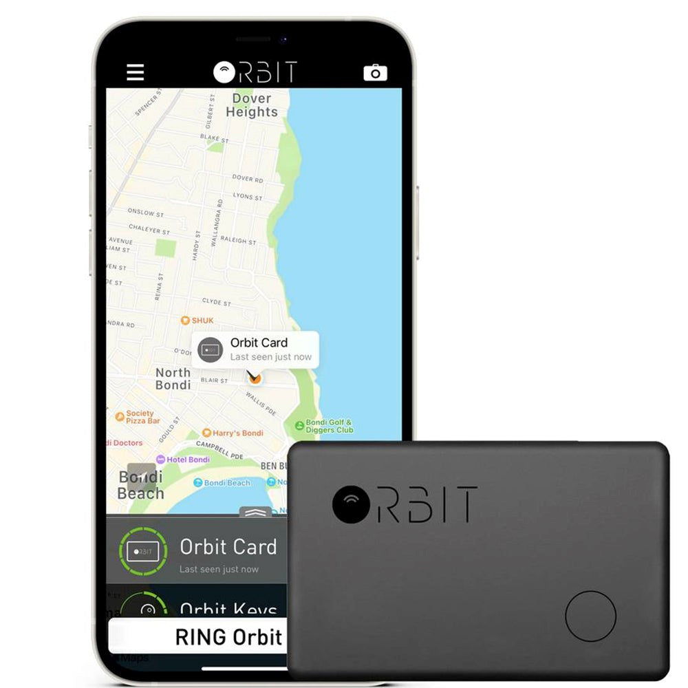 Orbit Card - Universal Tracker för Plånbok och Mobil - Svart