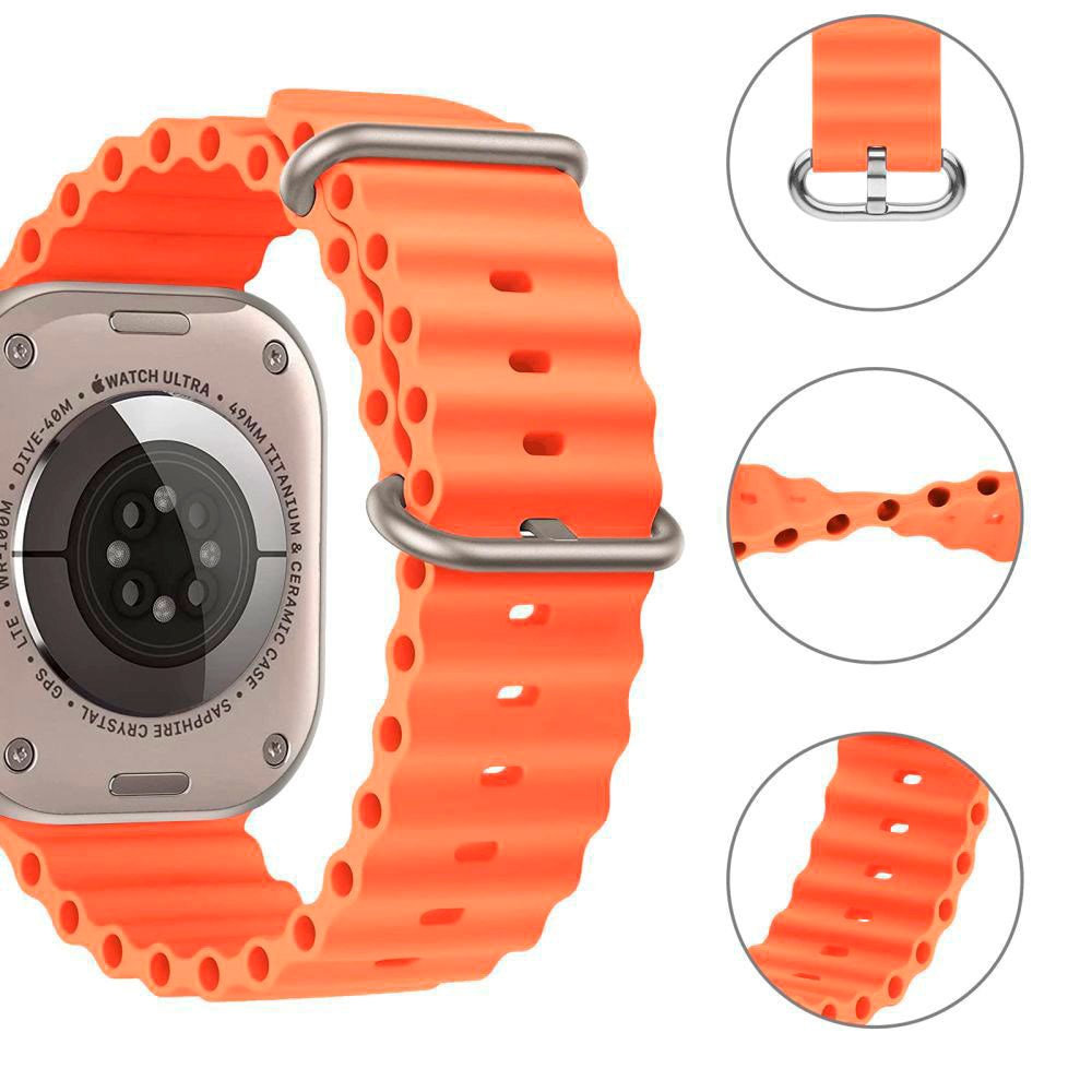 Tech-Protect Apple Watch (42/44/45/49 mm) Iconband Pro Silikonrem - Orange