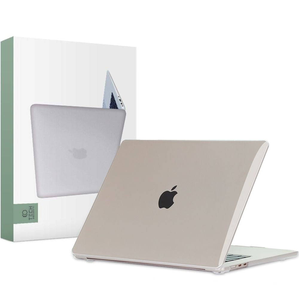 MacBook Air 15" M2/M3/M4 (2023-2025) - Tech-Protect Smartshell Skal - Crystal Clear