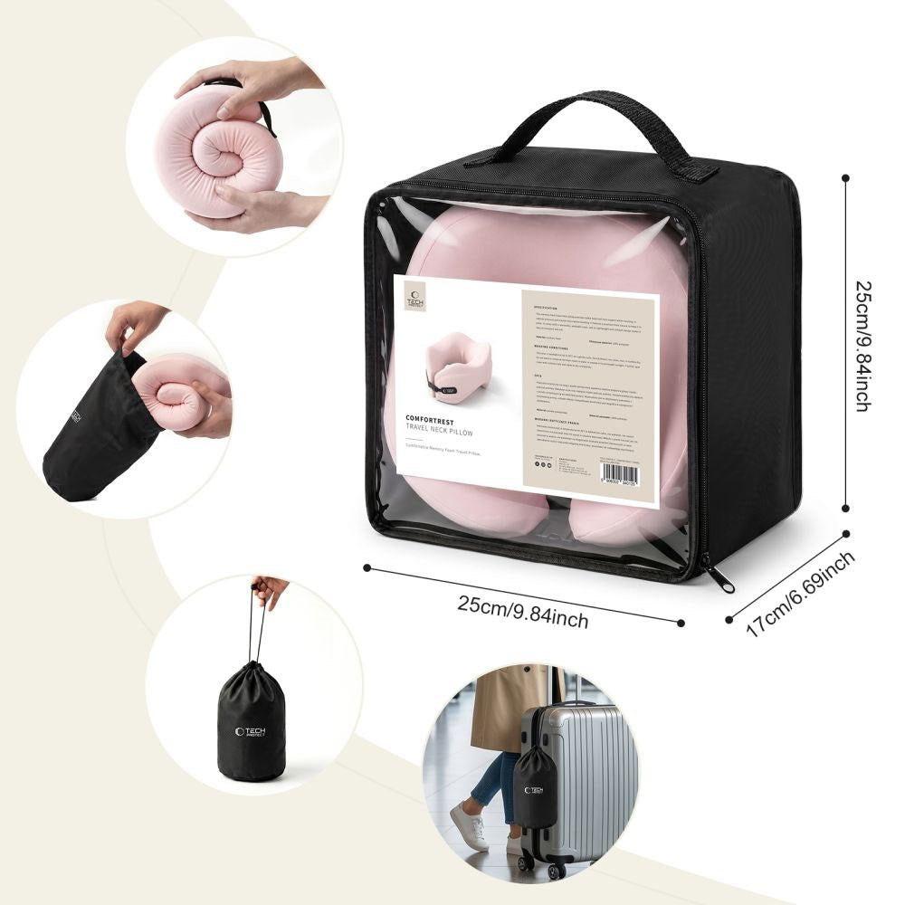 Tech-Protect ComfortRest Rese Nackkudde - Rosa