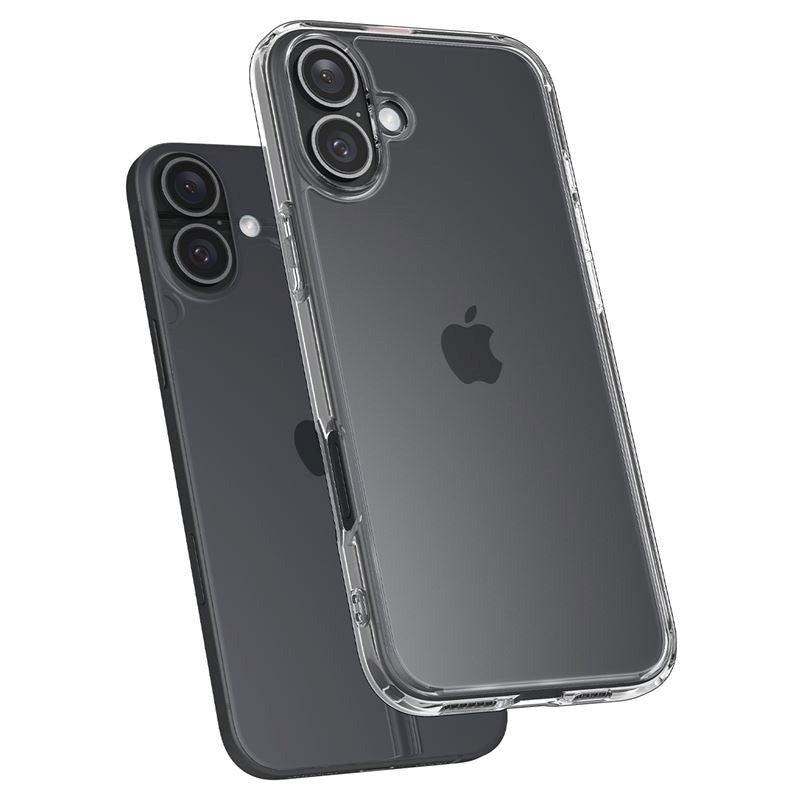 iPhone 16 Plus Spigen Crystal Hybrid Skal - Genomskinlig