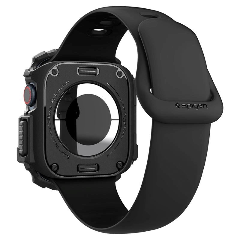 Apple Watch 11 / 10 (42mm) Spigen Rugged Armor Skal - Flexibel Plast - Svart