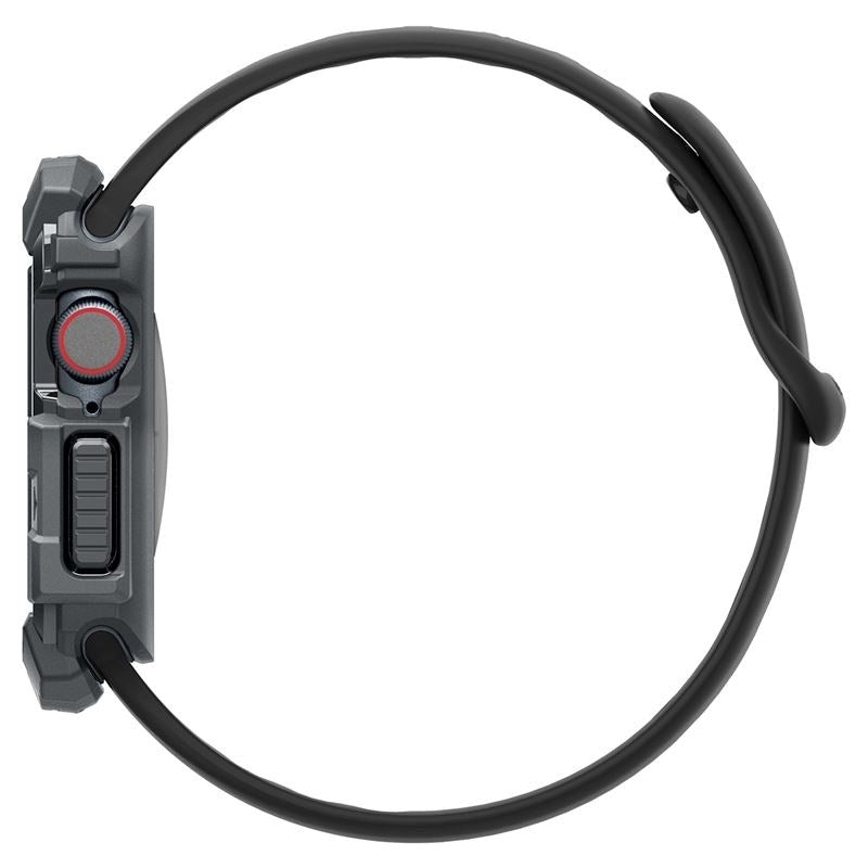 Apple Watch 11 / 10 (46mm) Spigen Rugged Armor Skal - Flexibel Plast - Mörkgrå