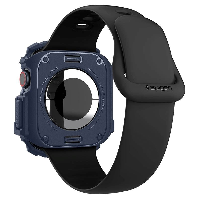 Apple Watch 11 / 10 (46mm) Spigen Rugged Armor Skal - Flexibel Plast - Blå