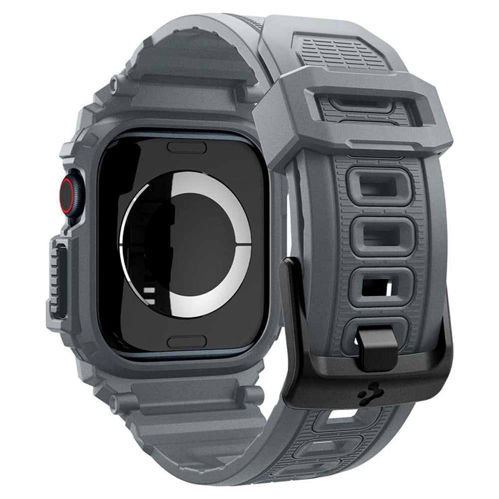 Apple Watch 11 / 10 (46mm) Spigen Rugged Armor Pro Rem m. Skal - Grå