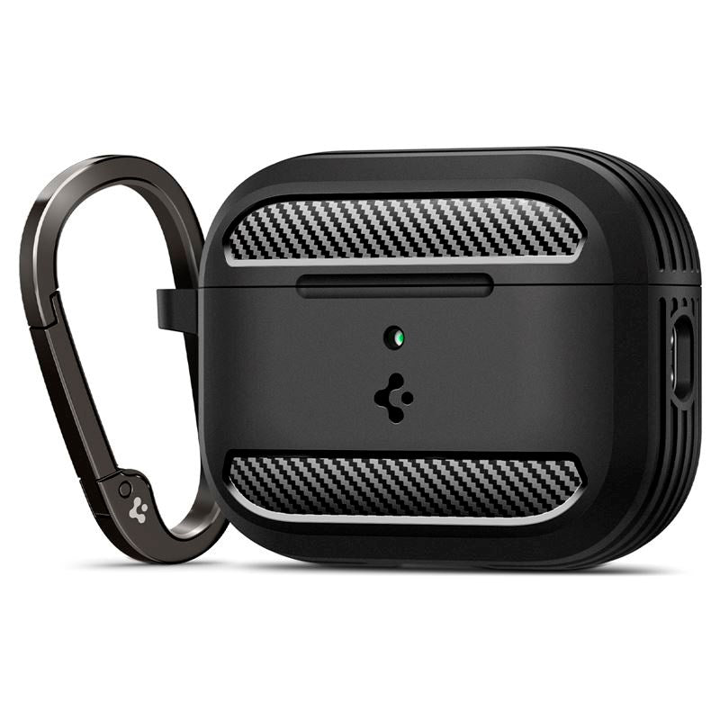 Apple AirPods Pro (3. gen.) Spigen Rugged Armor Skal - Matte Black