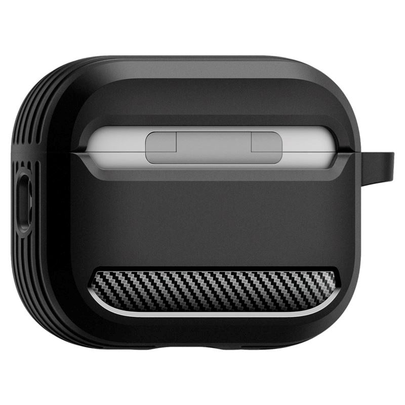 Apple AirPods Pro (3. gen.) Spigen Rugged Armor Skal - Matte Black