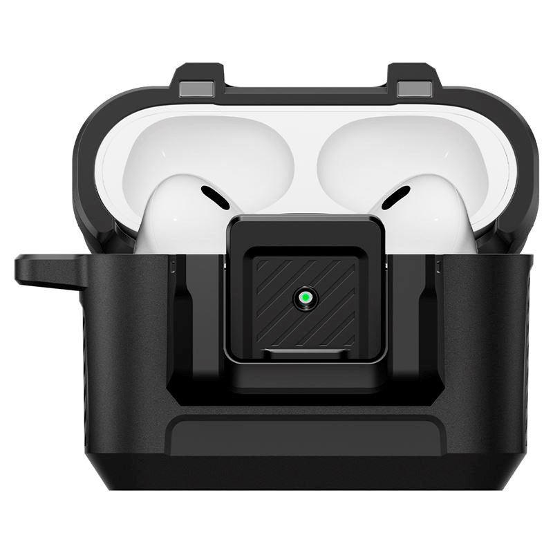 Apple AirPods Pro (3. gen.) Spigen Lock Fit Skal - Matte Black
