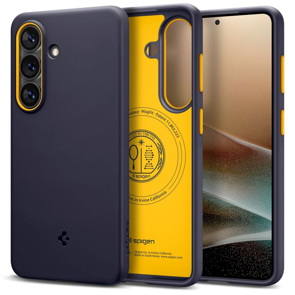 Samsung Galaxy S26 Spigen Nano Pop Hybrid Skal - MagSafe Kompatibel - Blå / Gul