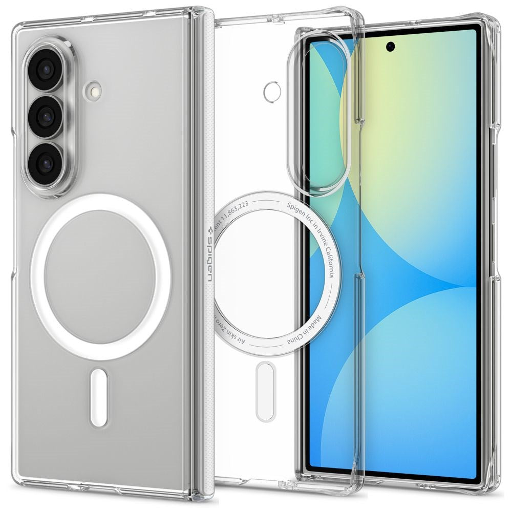 Samsung Galaxy Z Fold8 Ultra Spigen Air Skin Zero Cover - MagSafe Kompatibel - Genomskinlig / Vit